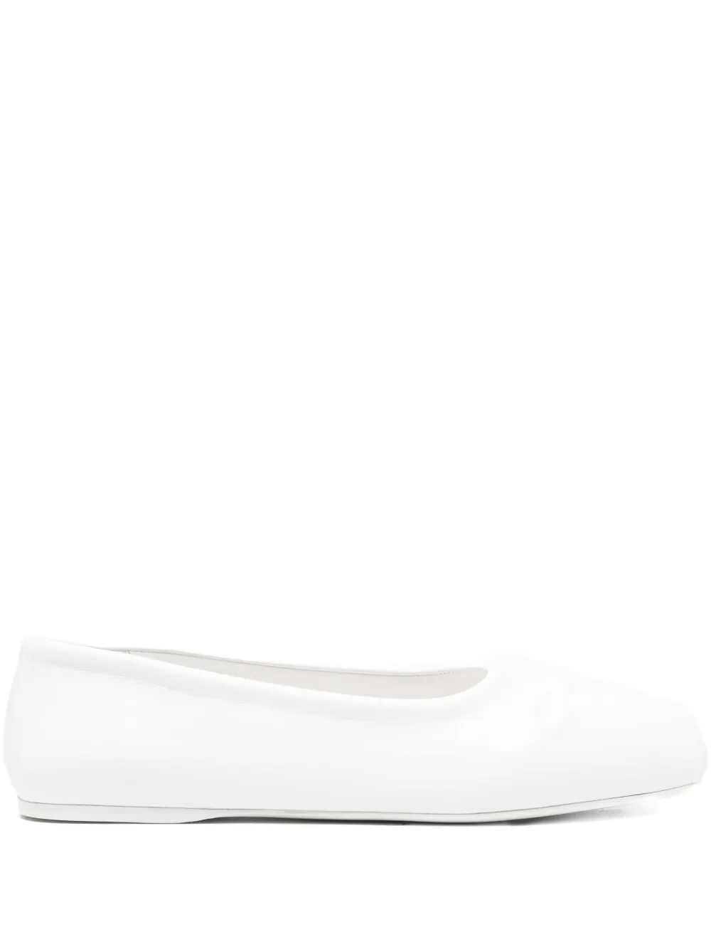 Marni Pre-Owned bow-embossed ballerina shoes | White | Image 1