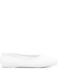 Marni Pre-Owned bow-embossed ballerina shoes - White