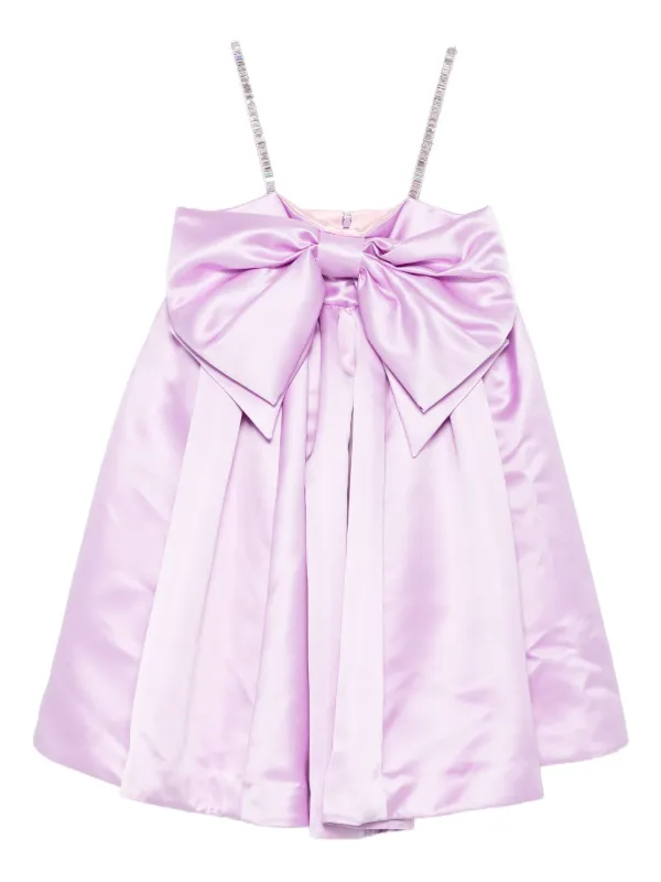 nina ricci purple dress Nina Ricci Pre-Owned bow-detail Dress | Purple
