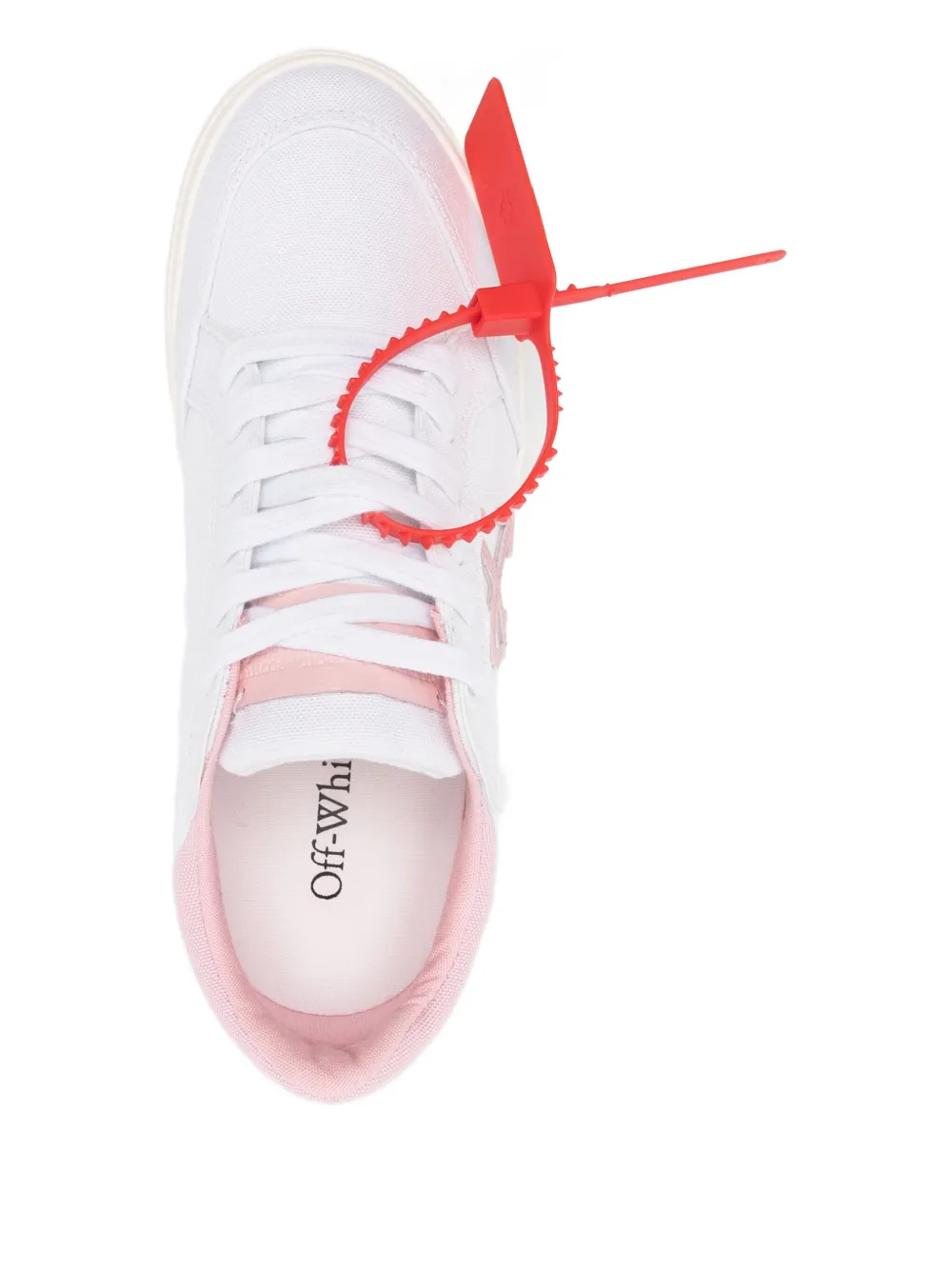 Pre-owned Off-white Vulcanized Leather Low Sneakers In White