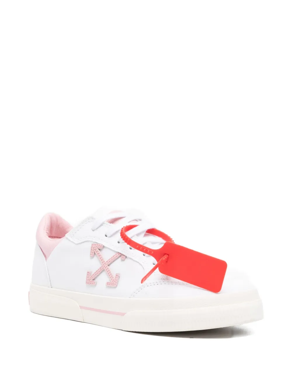 Pre-owned Off-white Vulcanized Leather Low Sneakers In White
