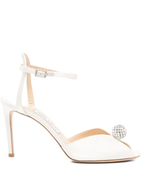 Jimmy Choo Pre-Owned 85mm Sacora crystal-embellished pumps