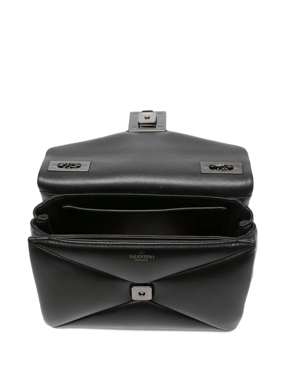 Pre-owned Valentino Garavani Small One Stud Cross Body Bag In Black