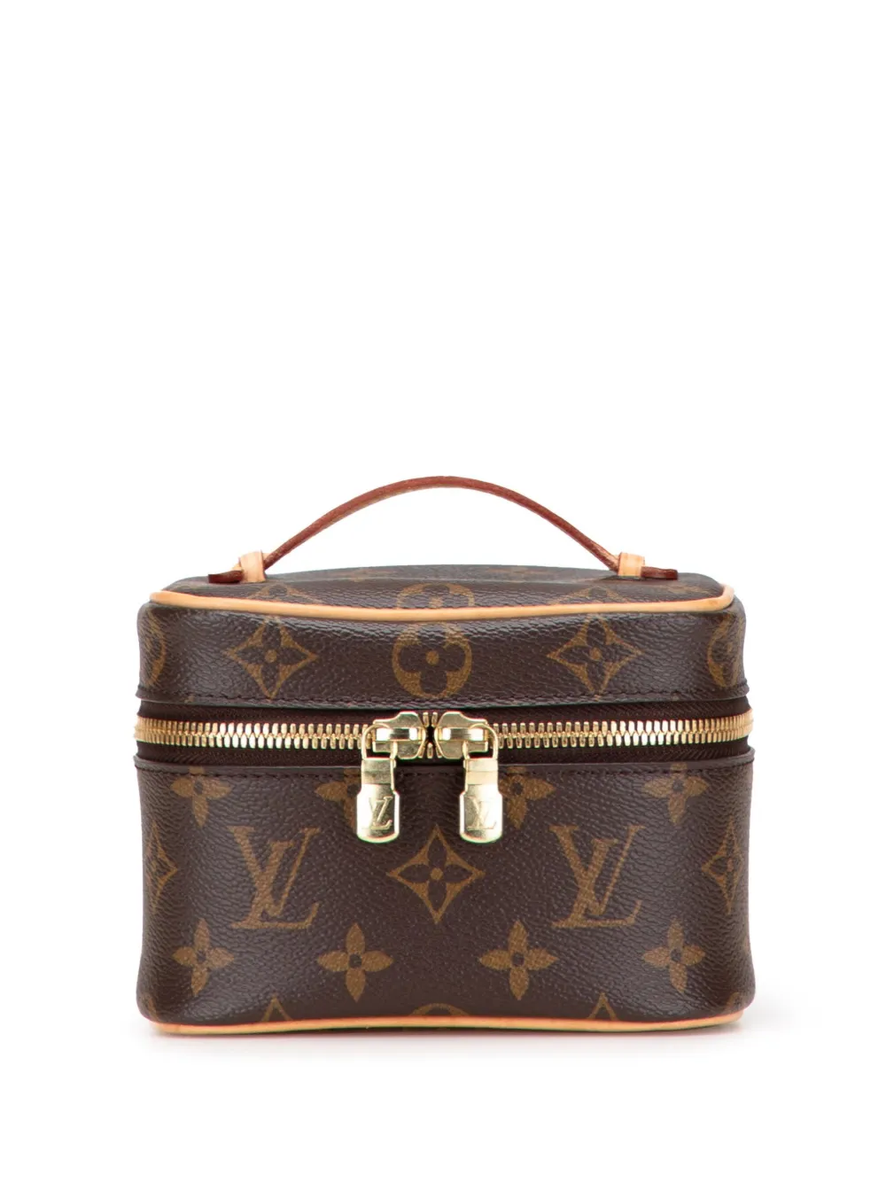Louis Vuitton Pre-Owned 2021-2025 Monogram Nice Nano Case vanity bag - Louis Vuitton Pre-Owned 2021-2025 Monogram Nice Nano Case vanity bag -
