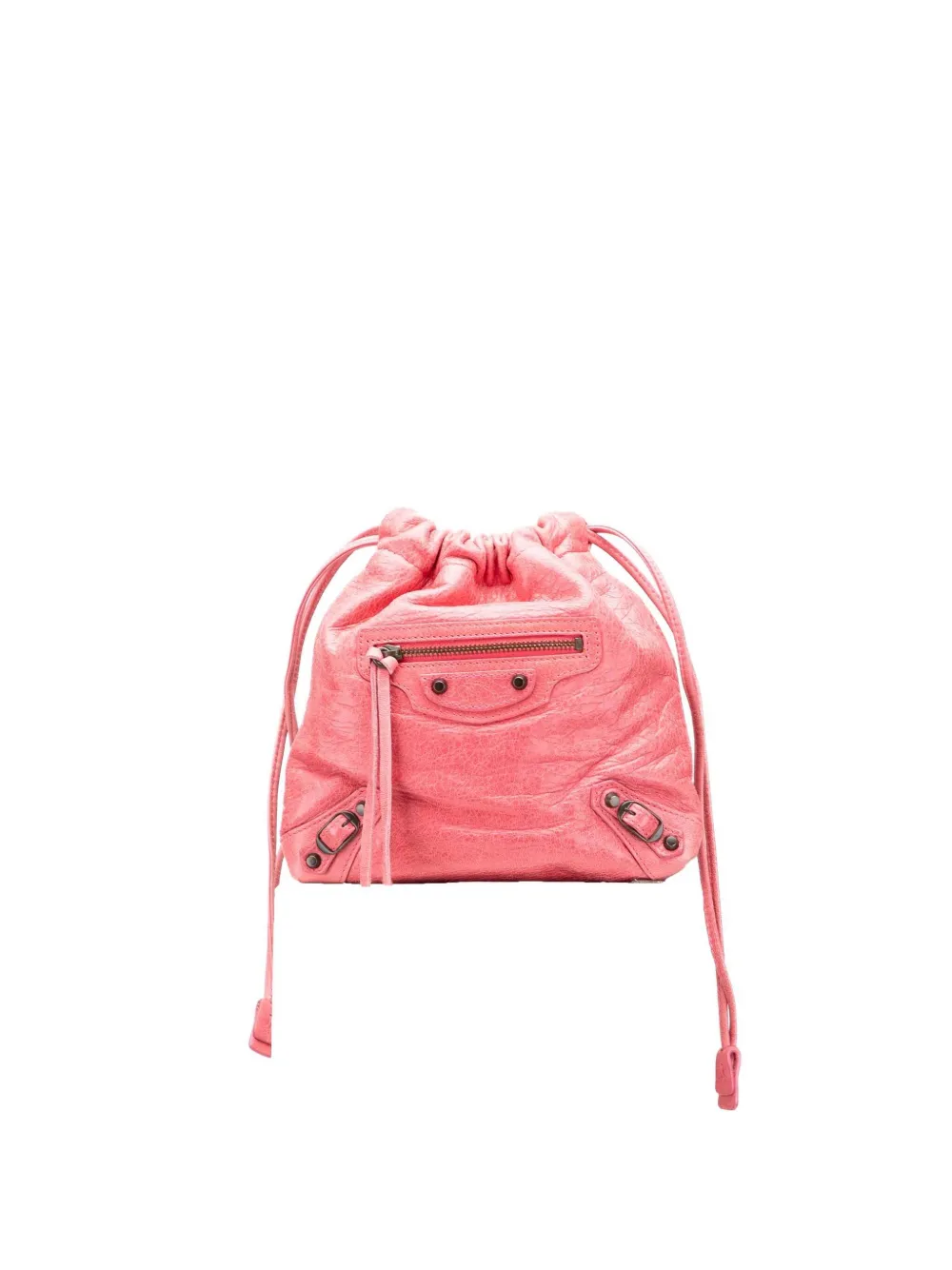 Balenciaga Pre-Owned 2005-2025 Lambskin Motocross Move On Drawstring Balenciaga Pre-Owned 2005-2025 Lambskin Motocross Move On Drawstring