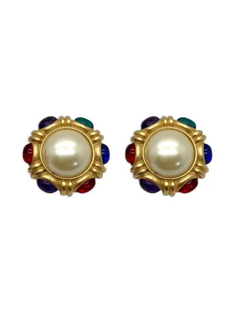 Jennifer Gibson Jewellery 1980s Mughal cabochon-cut earrings 