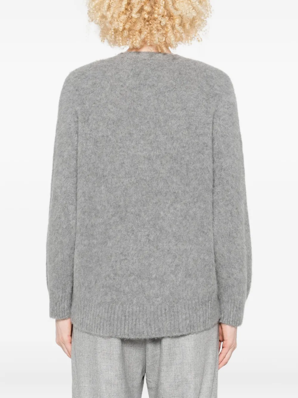 Avant Toi Round Neck Sweater In Gray