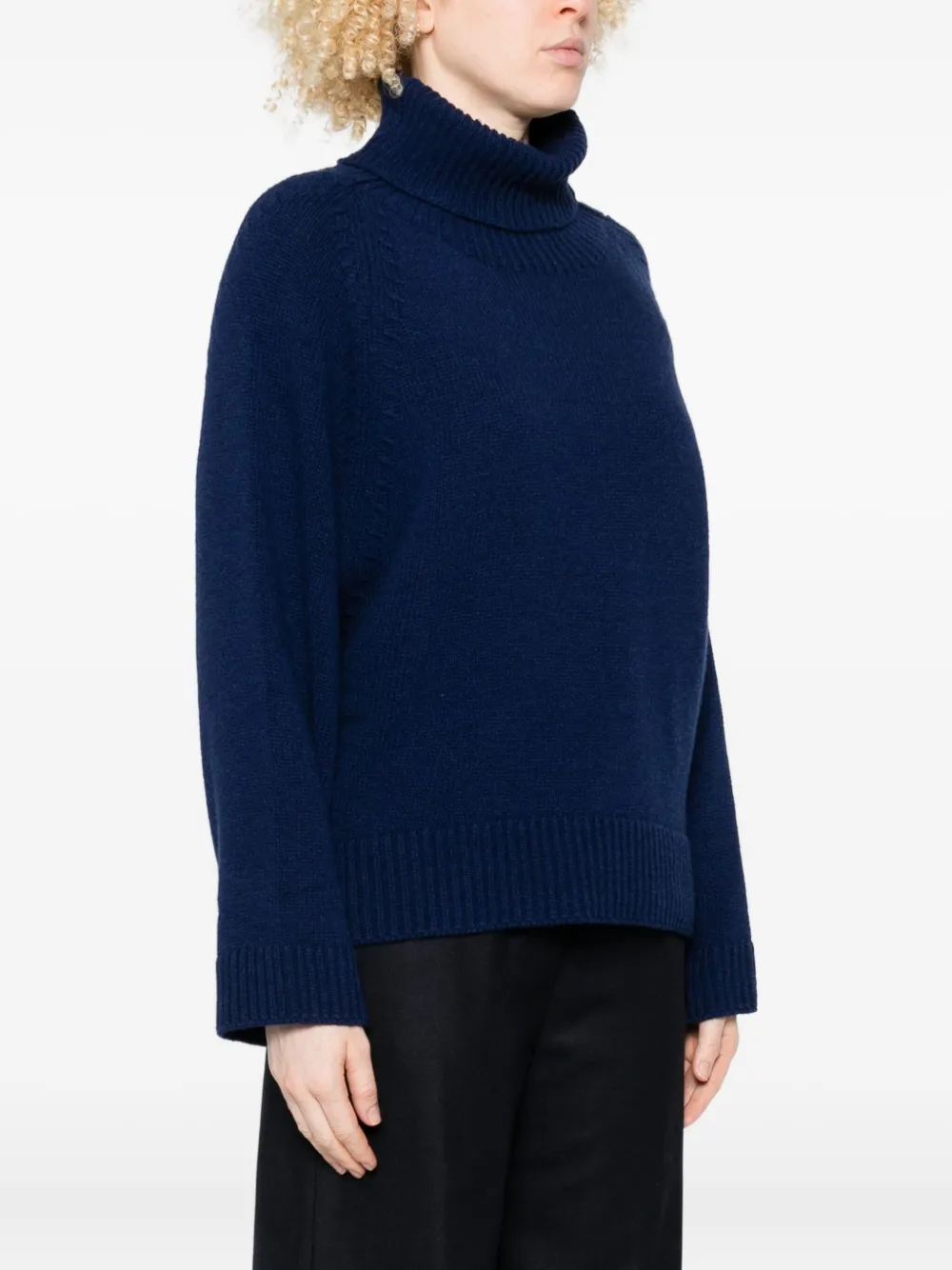 Avant Toi High-neck Sweater In Blue
