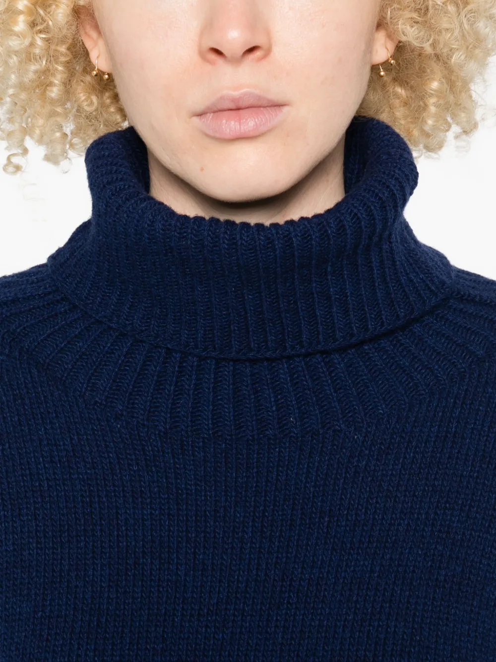 Avant Toi High-neck Sweater In Blue