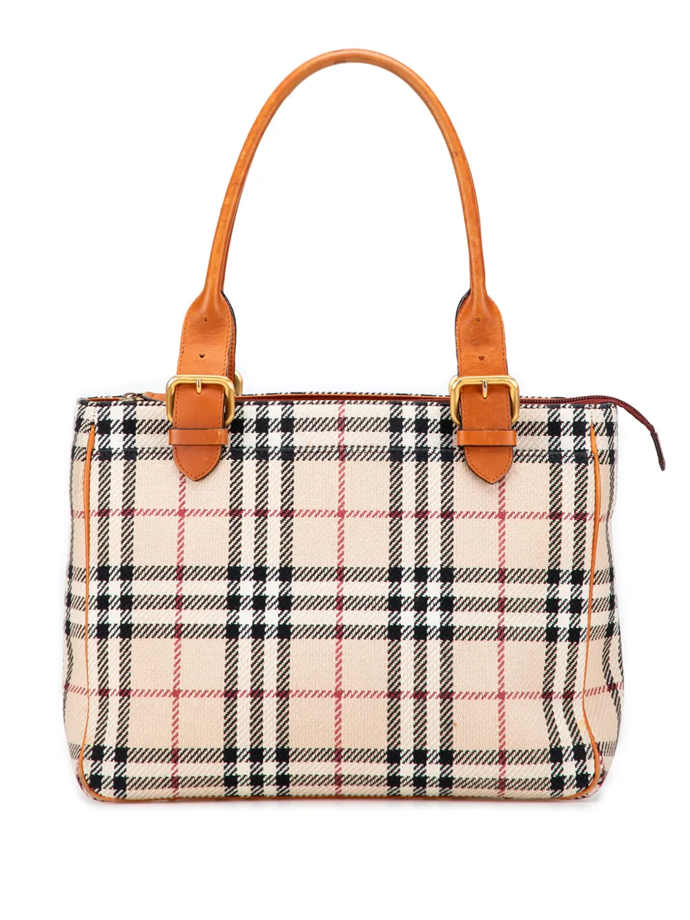 Burberry Pre-Owned 2000-2017 House Check Tweed handbag - ブラウン Burberry Pre-Owned 2000-2017 House Check Tweed handbag - ブラウン