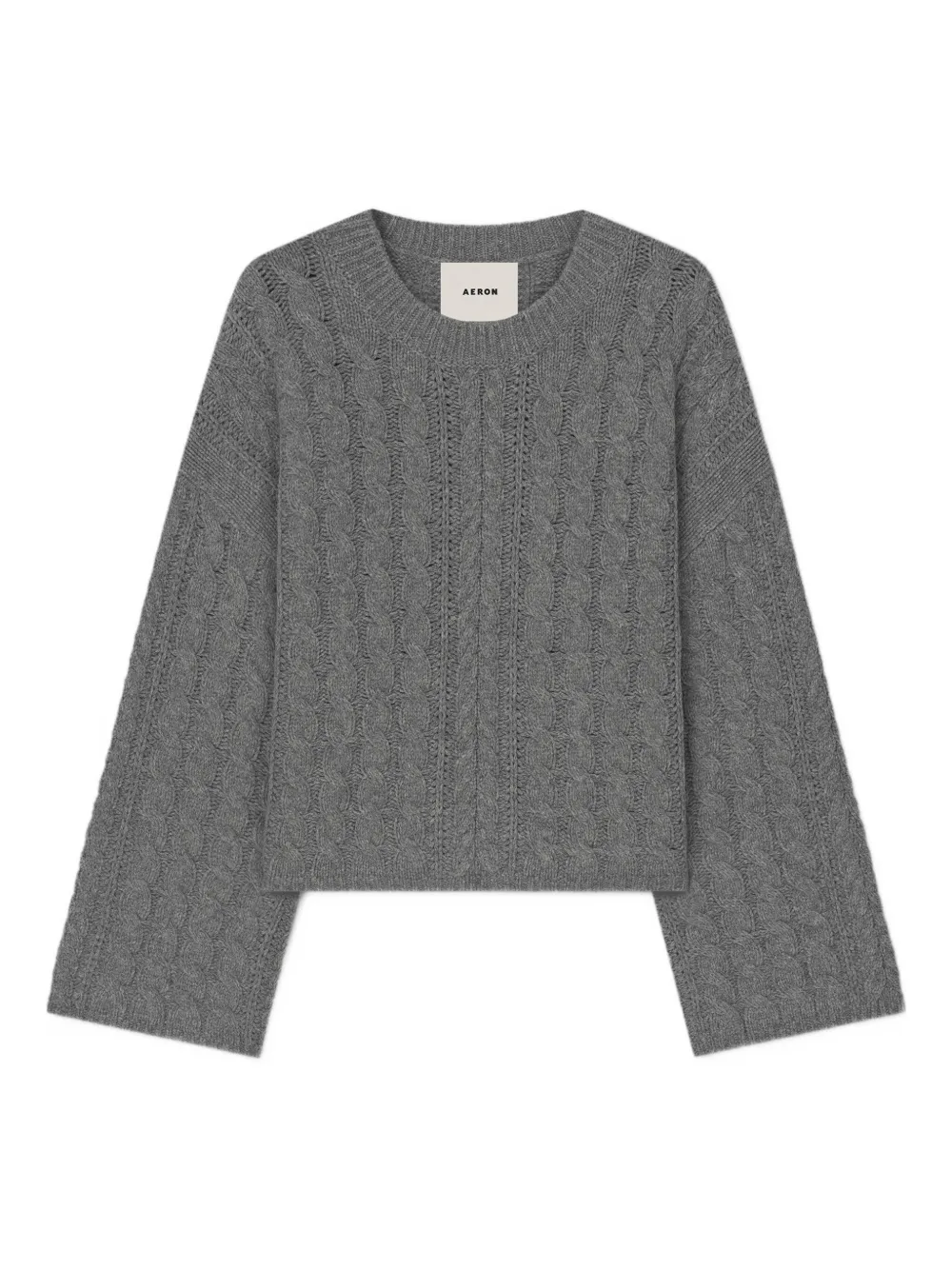 Aeron Cable-knit Sweater In Gray
