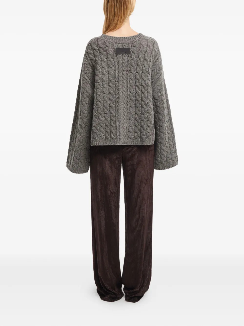 Aeron Cable-knit Sweater In Gray