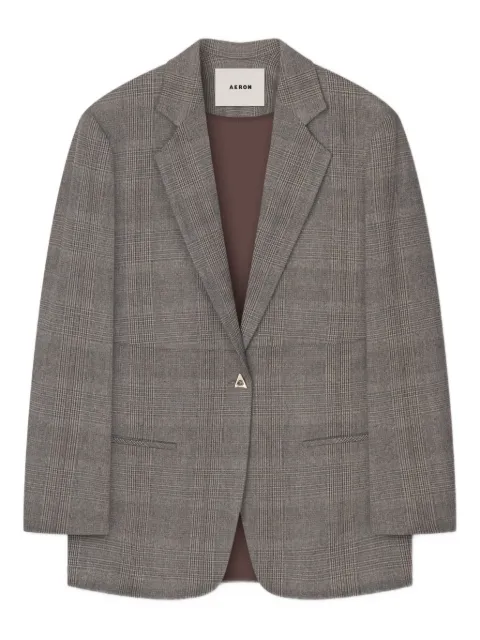 AERON checked single-breasted blazer