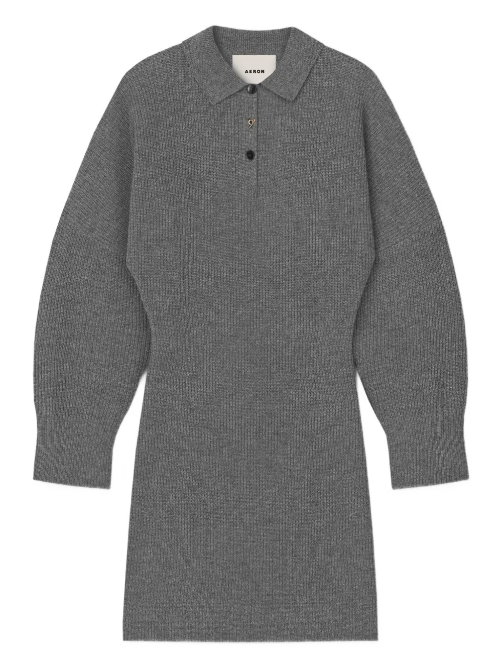 AERON Abito corto a coste - Grigio