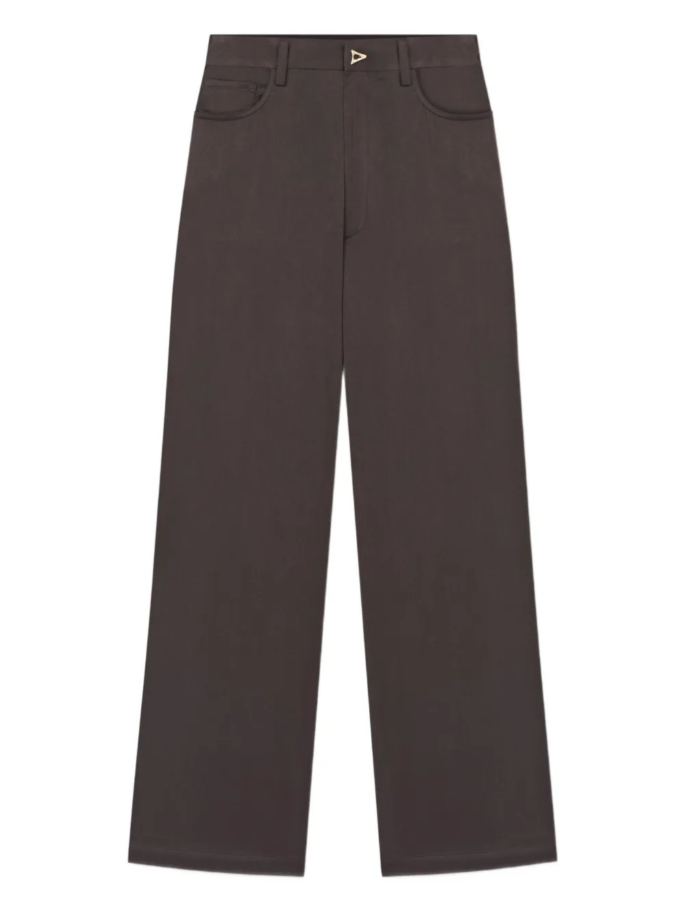 AERON Gellert button-detail trousers | Brown | Image 1