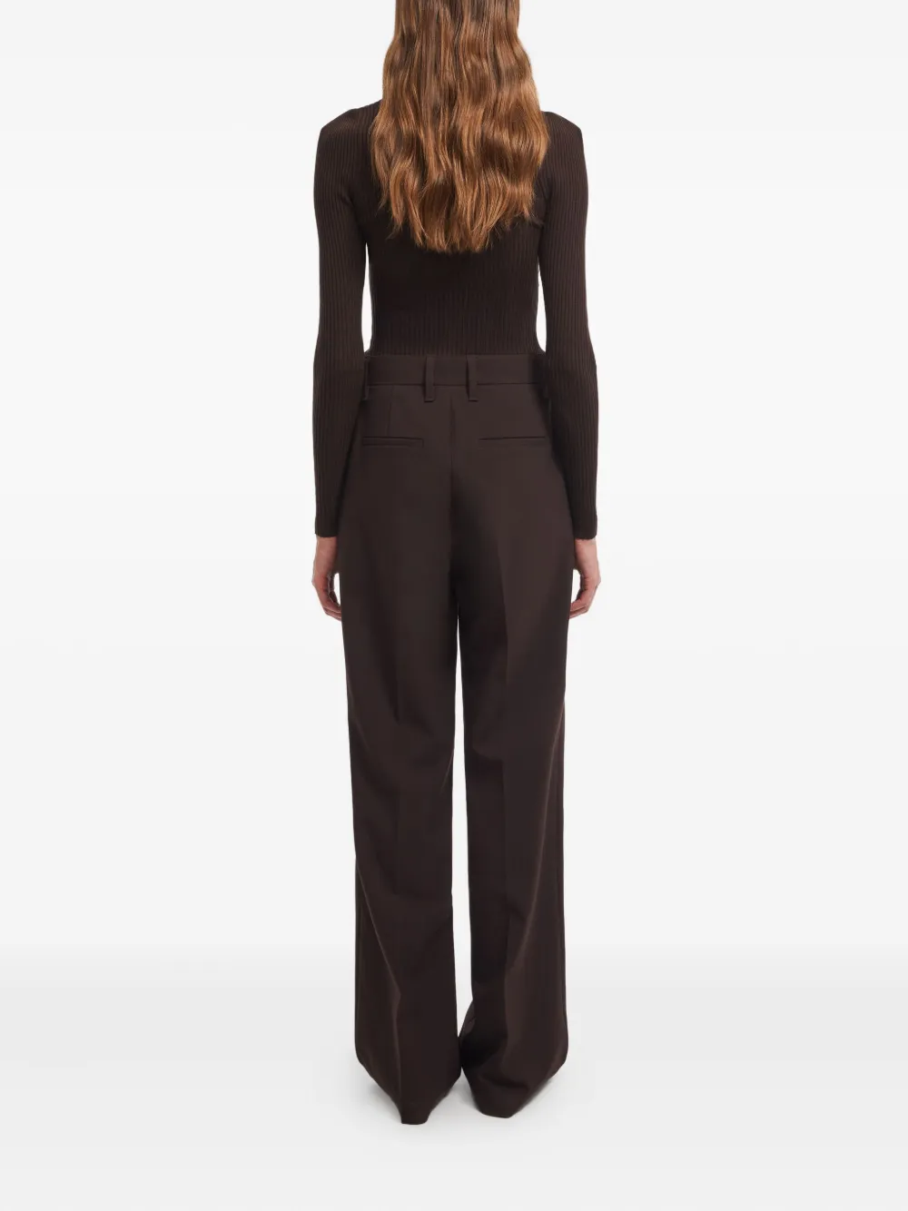 Aeron Tailored Trousers In Brown