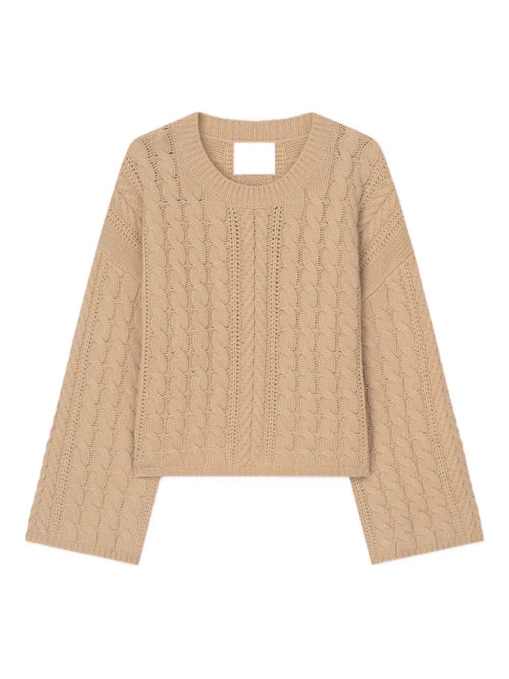 Aeron Cable-knit Sweater In Brown