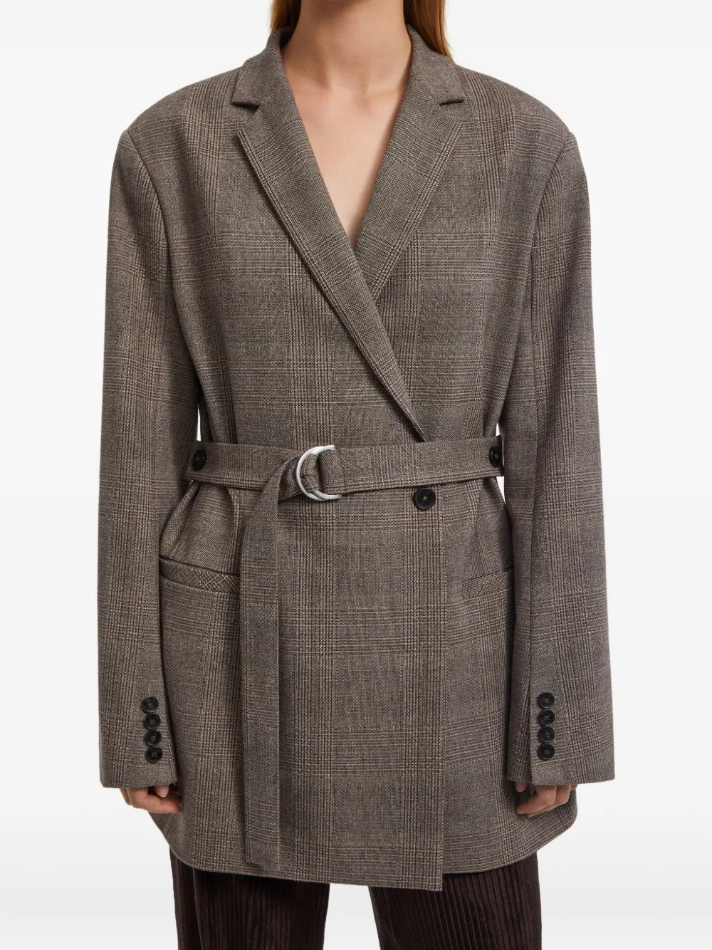 Aeron Blazer Mit Karomuster In Gray