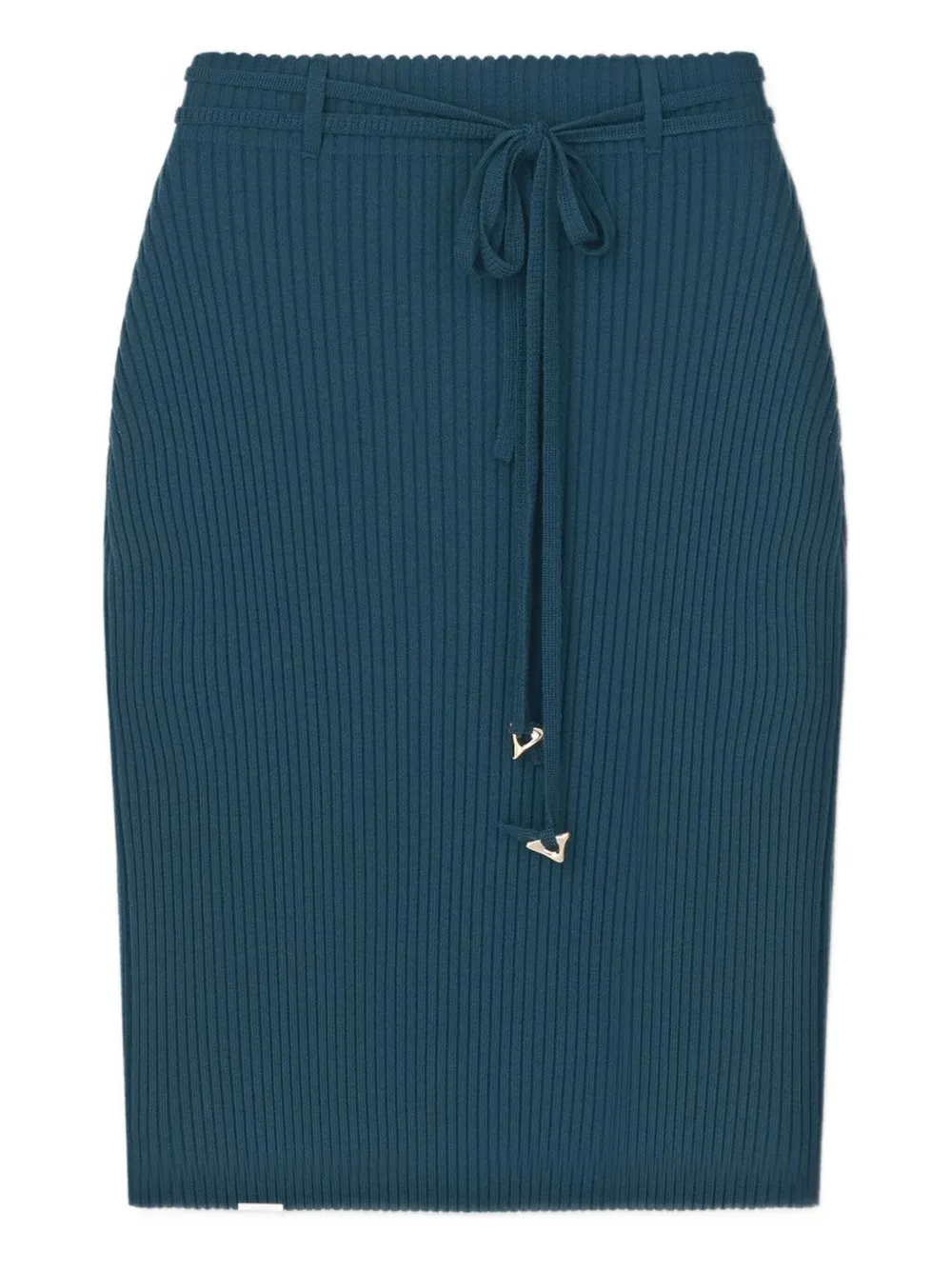 Aeron Knitted High-waisted Skirt In Blue