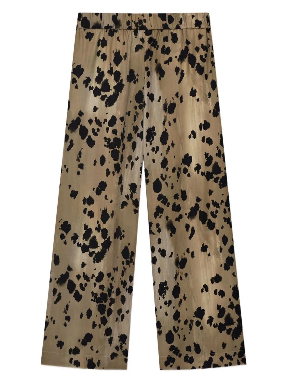 Aeron Crust Animal-print Trousers In Brown
