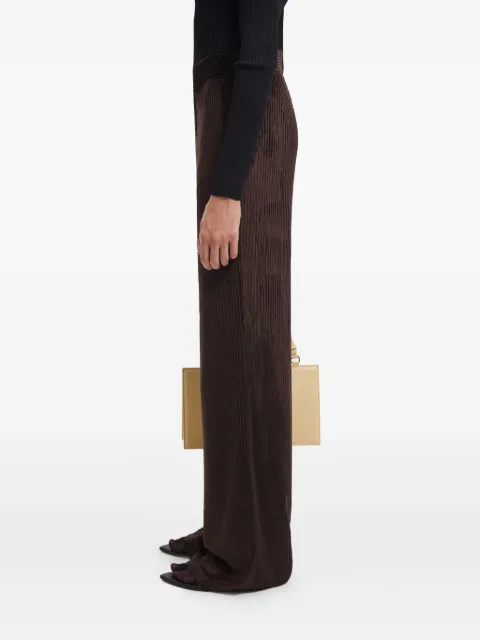 AERON corduroy wide-leg trousers