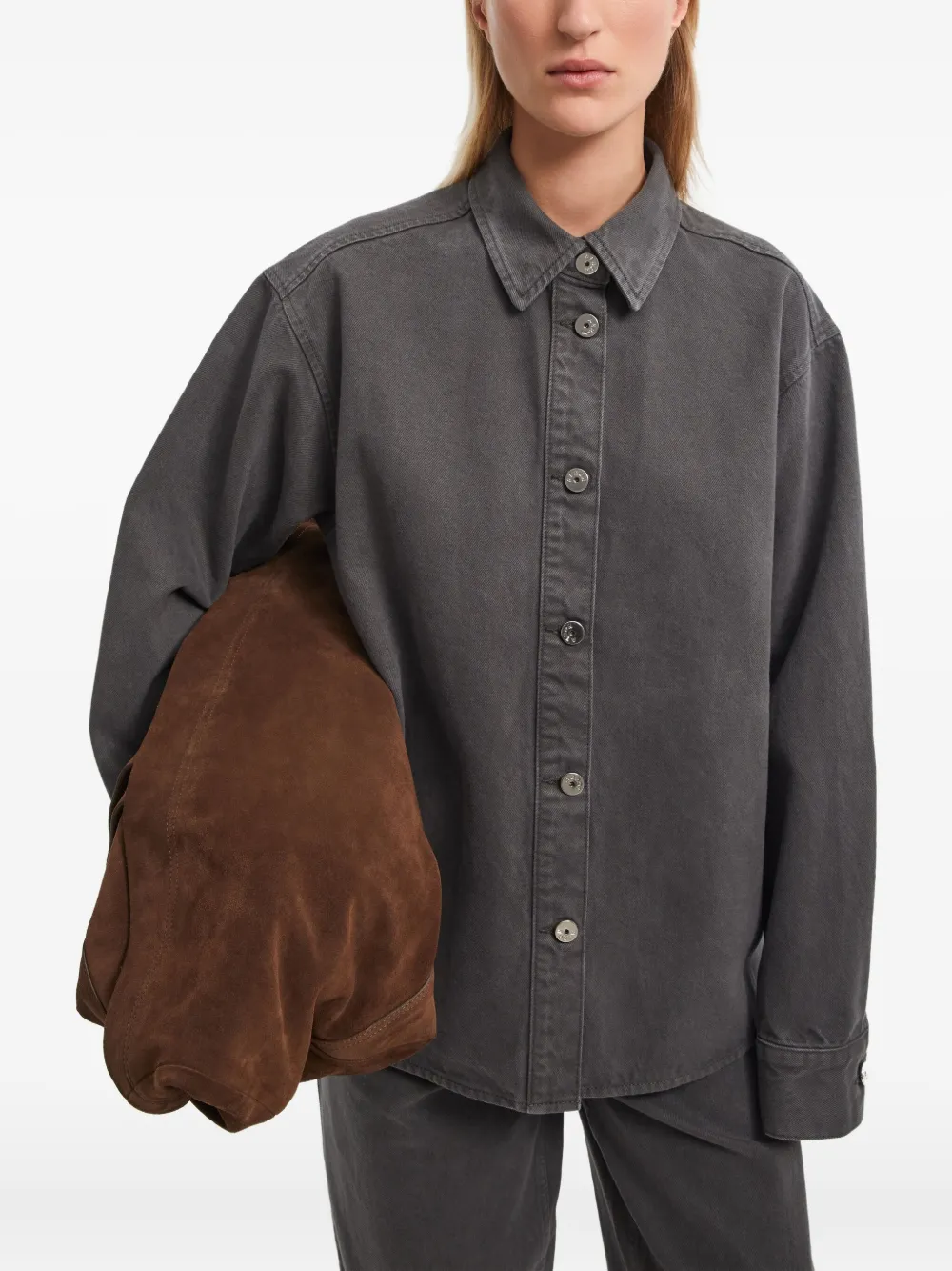 AERON Katoenen blouse Grijs