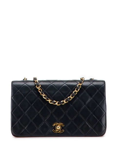 CHANEL Pre-Owned 2011 CC Quilted Lambskin Full Single Flap crossbody bag