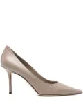 Jimmy Choo Pre-Owned 85mm Love heeled pumps - Grey