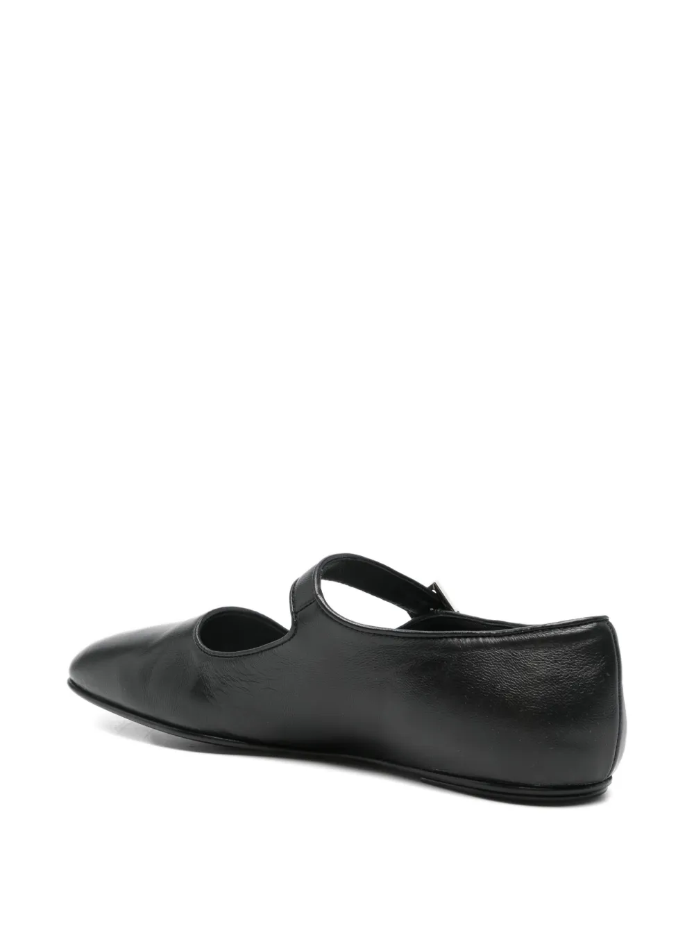 Pre-owned The Row Ava Buckle-fastening Ballet Flats In Black