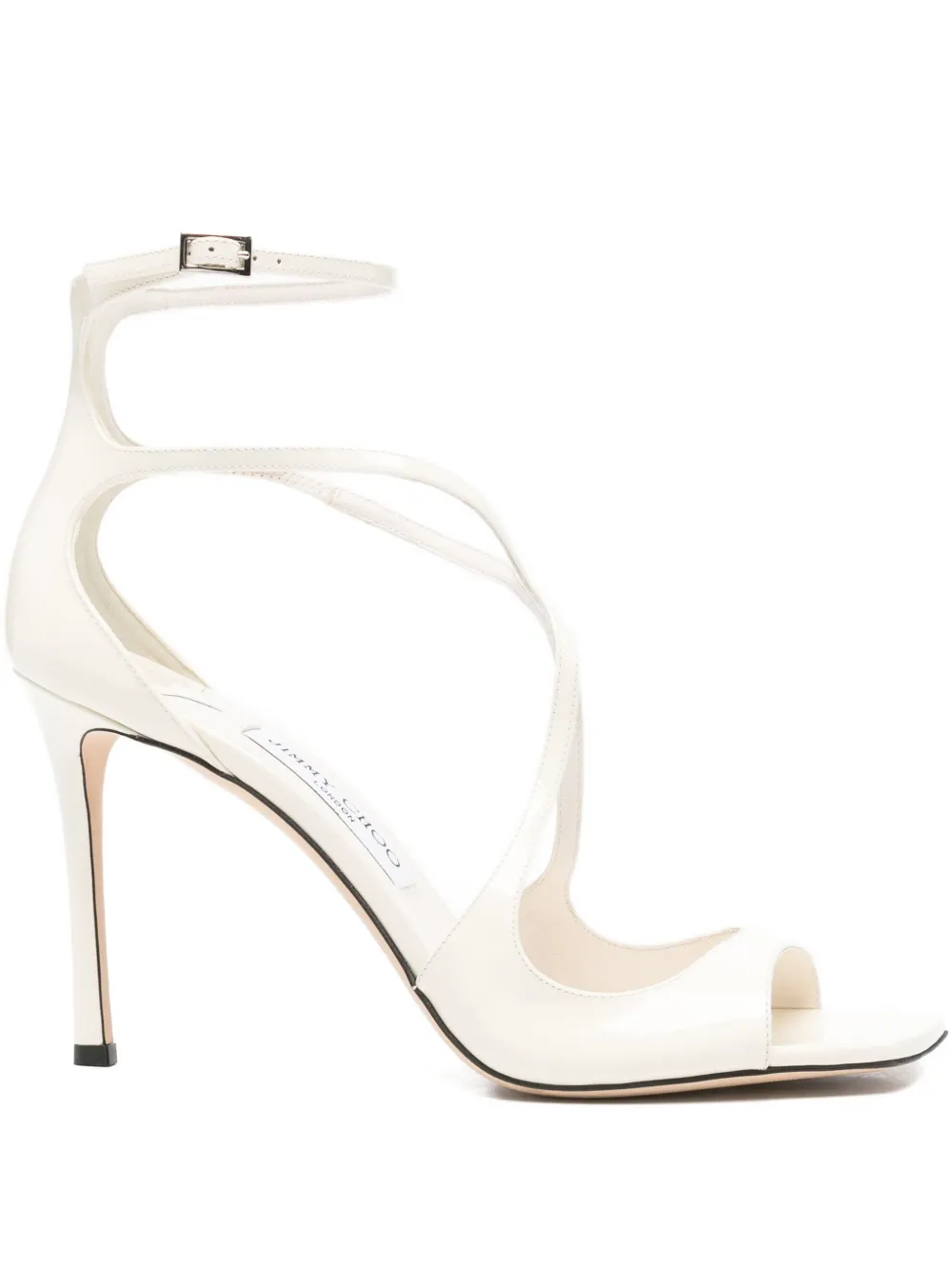Jimmy Choo Pre-Owned 95mm Azia square-toe sandals | White | Image 1
