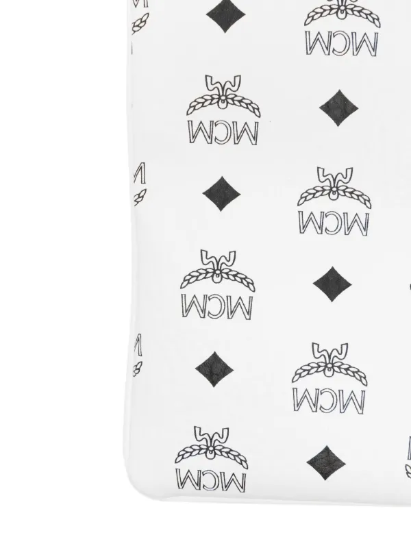 MCM ロゴプリント ショルダーバッグ MCM Pre-Owned ロゴ ショルダーバッグ | ホワイト | FARFETCH JP