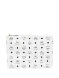 MCM Pre-Owned logo-pattern pouch-pocket crossbody bag - White