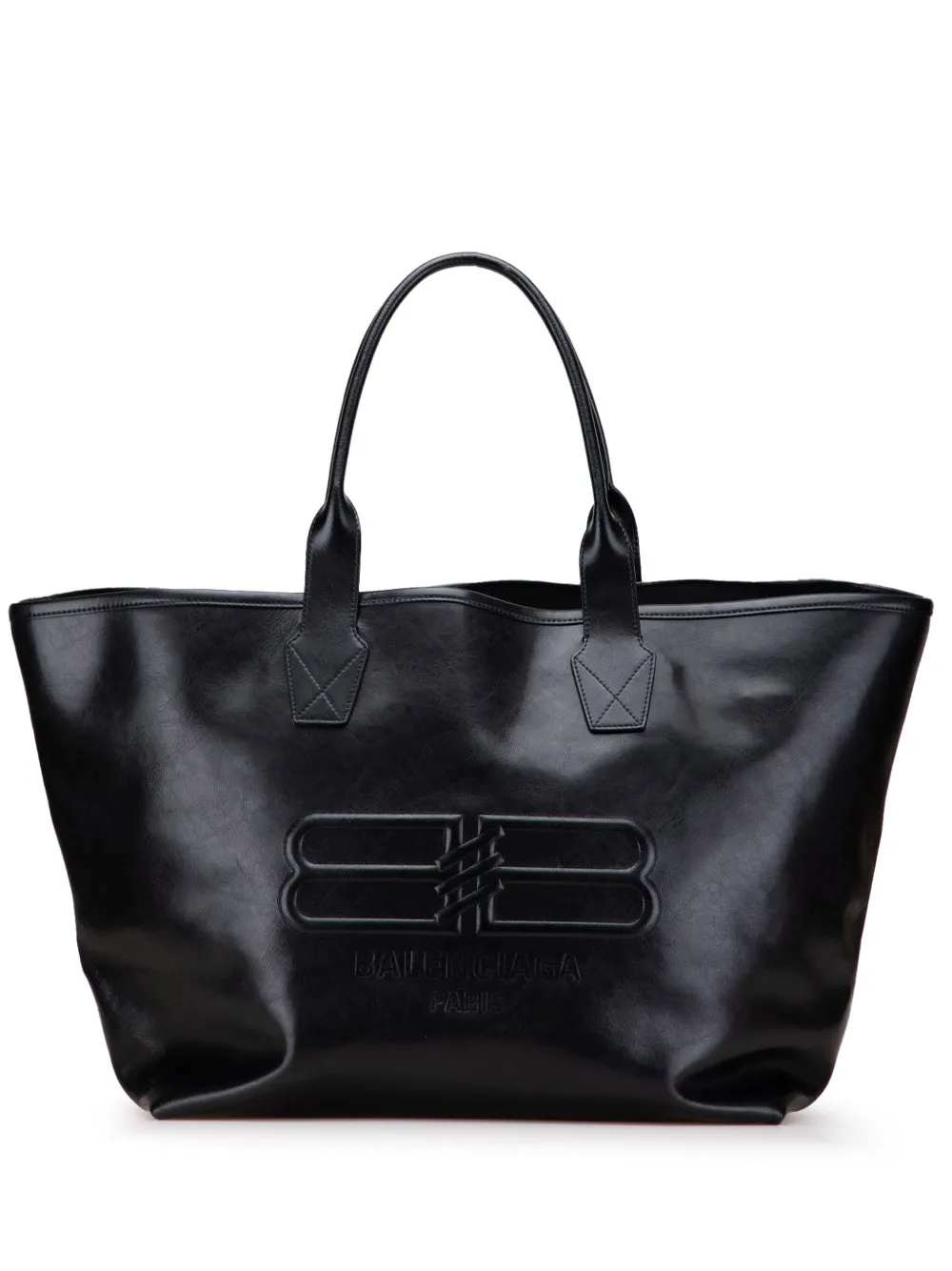Balenciaga Pre-Owned 2022 Large Calfskin BB Paris Icon Jumbo tote bag Balenciaga Pre-Owned 2022 Large Calfskin BB Paris Icon Jumbo tote bag