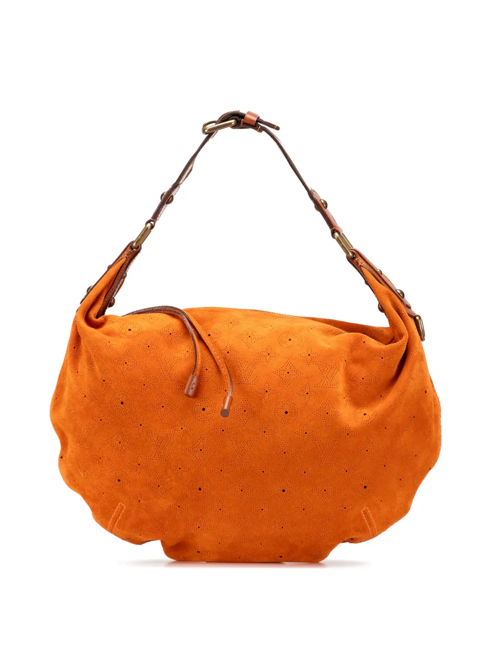 Louis Vuitton Pre-Owned 2006 Monogram Suede Onatah GM hobo bag - オレンジ Louis Vuitton Pre-Owned 2006 Monogram Suede Onatah GM hobo bag - オレンジ