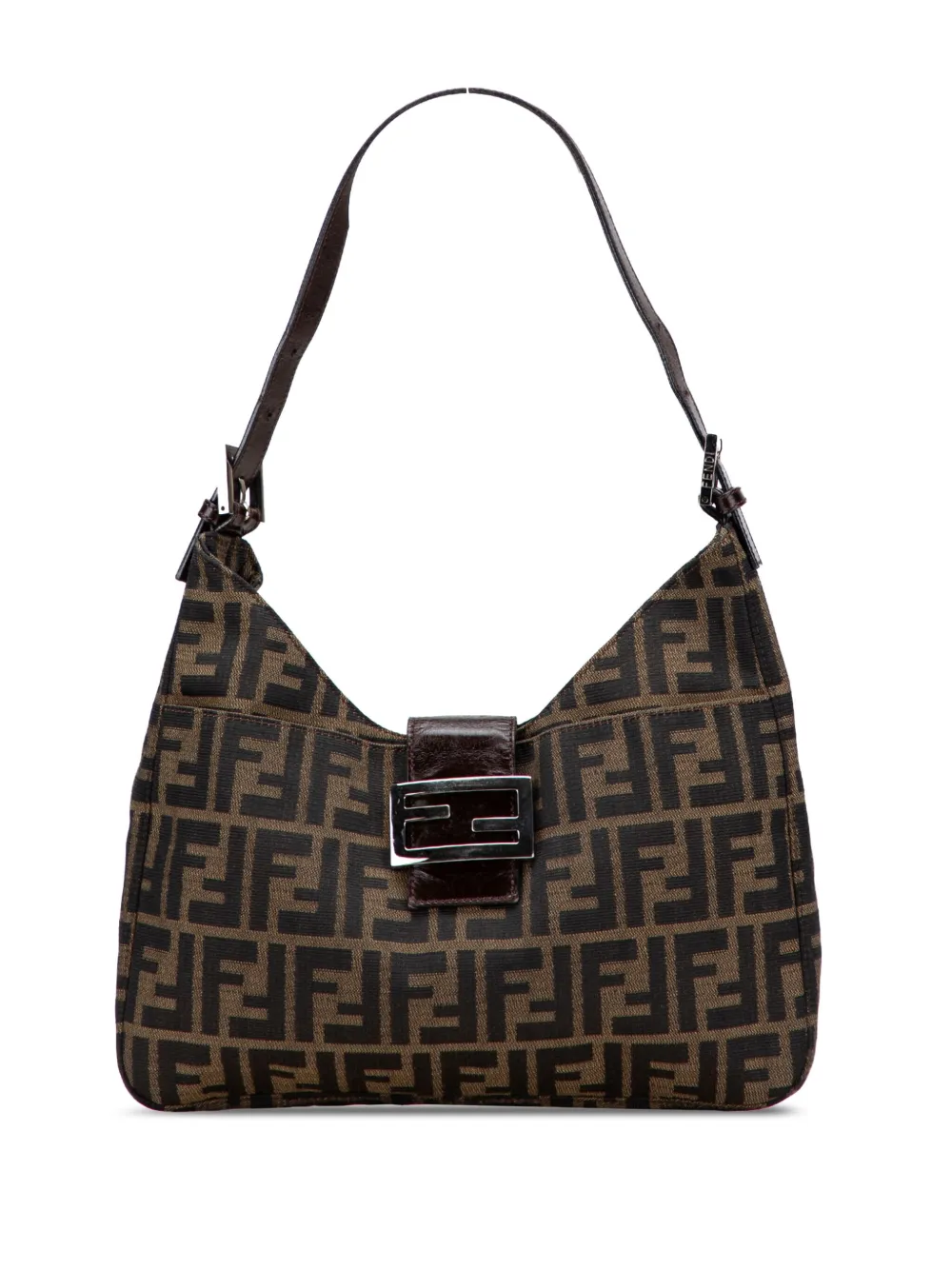 Fendi Pre-Owned 2010-2025 Zucca Canvas shoulder bag - ブラウン Fendi Pre-Owned 2010-2025 Zucca Canvas shoulder bag - ブラウン