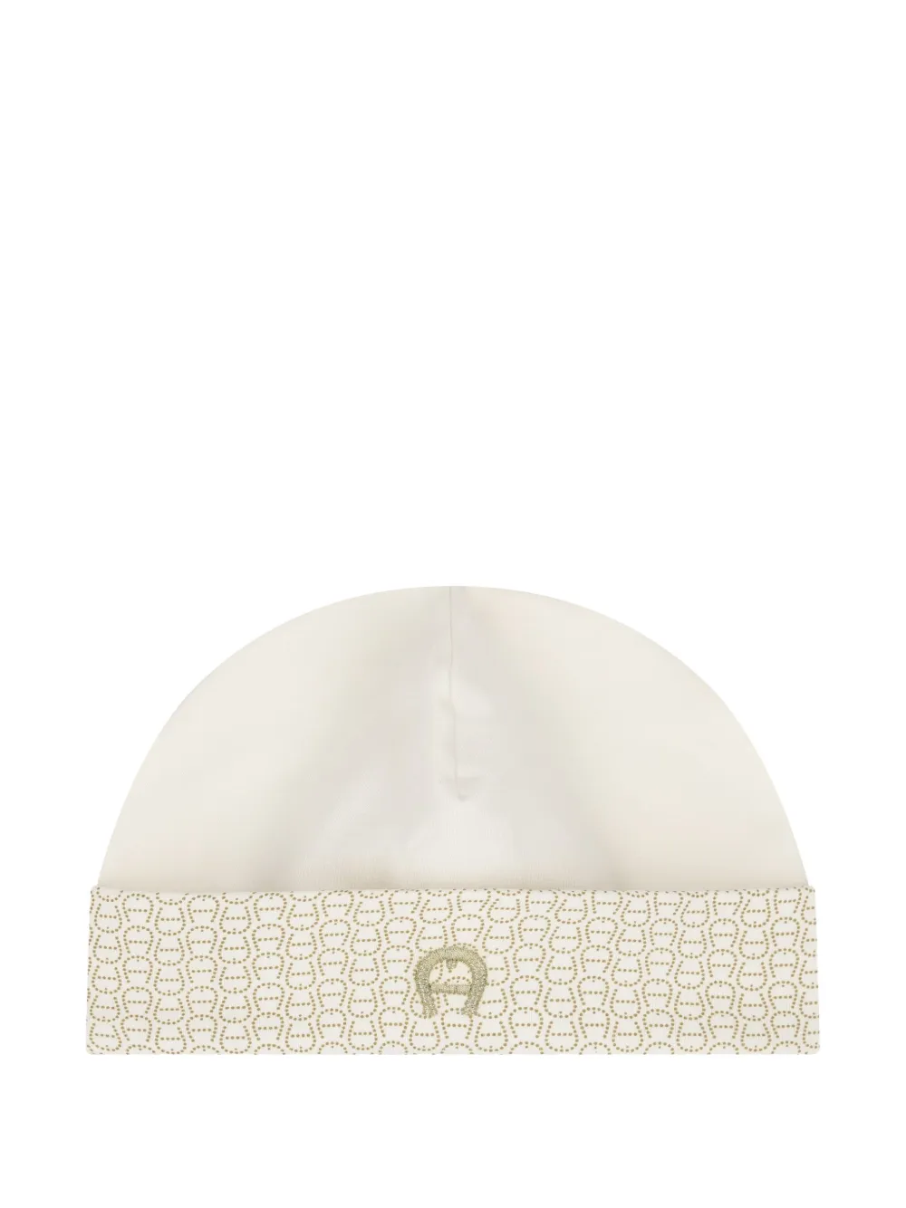Aigner Kids logo-pattern beanie | Neutrals | Image 1