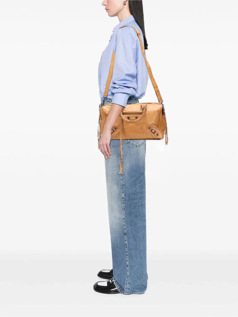 Balenciaga Pre-Owned 2012 Lambskin Motocross Polly satchel | Pre-Owned | Image 2