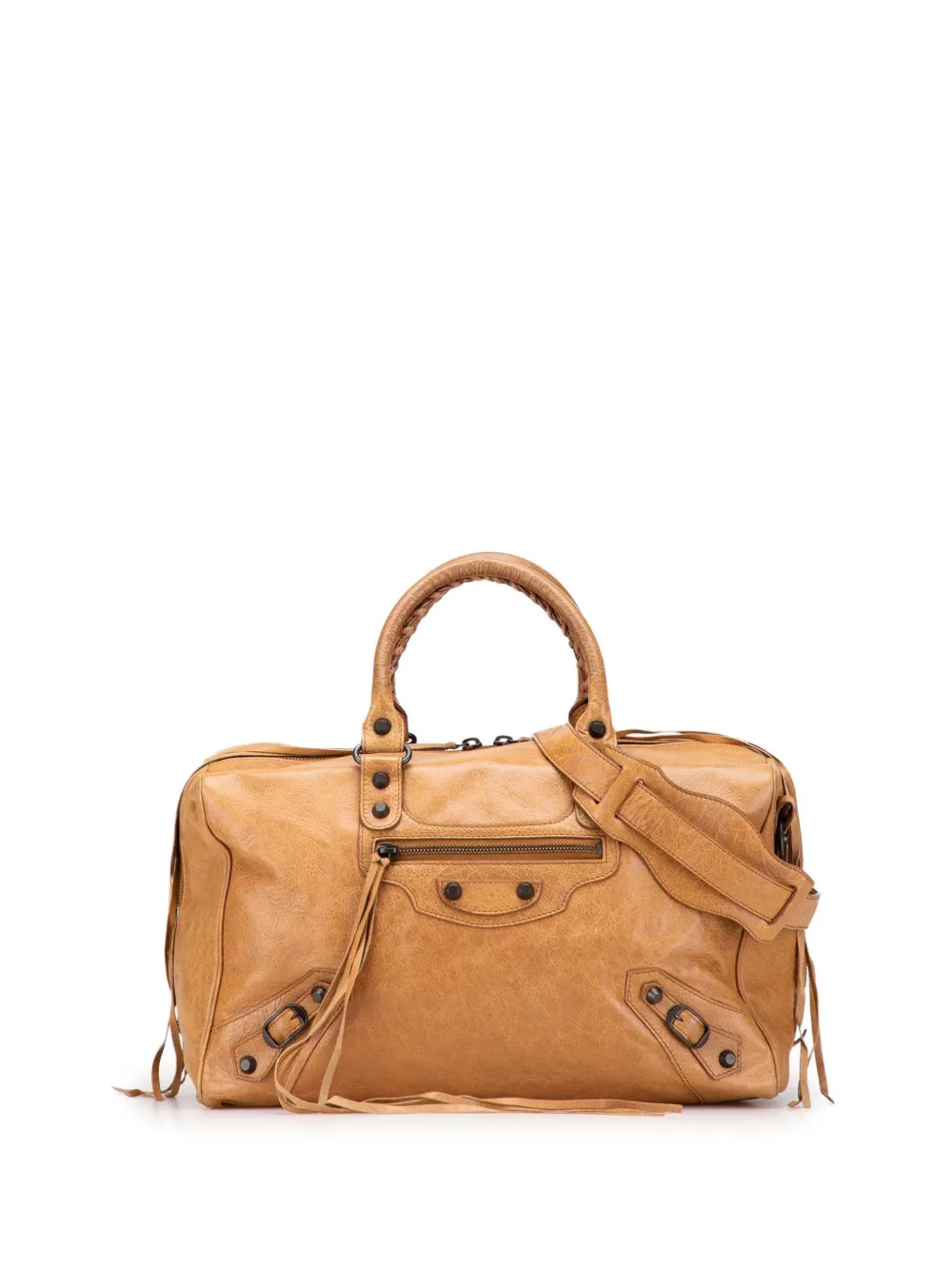 Balenciaga Pre-Owned 2012 Lambskin Motocross Polly satchel - ブラウン Balenciaga Pre-Owned 2012 Lambskin Motocross Polly satchel - ブラウン