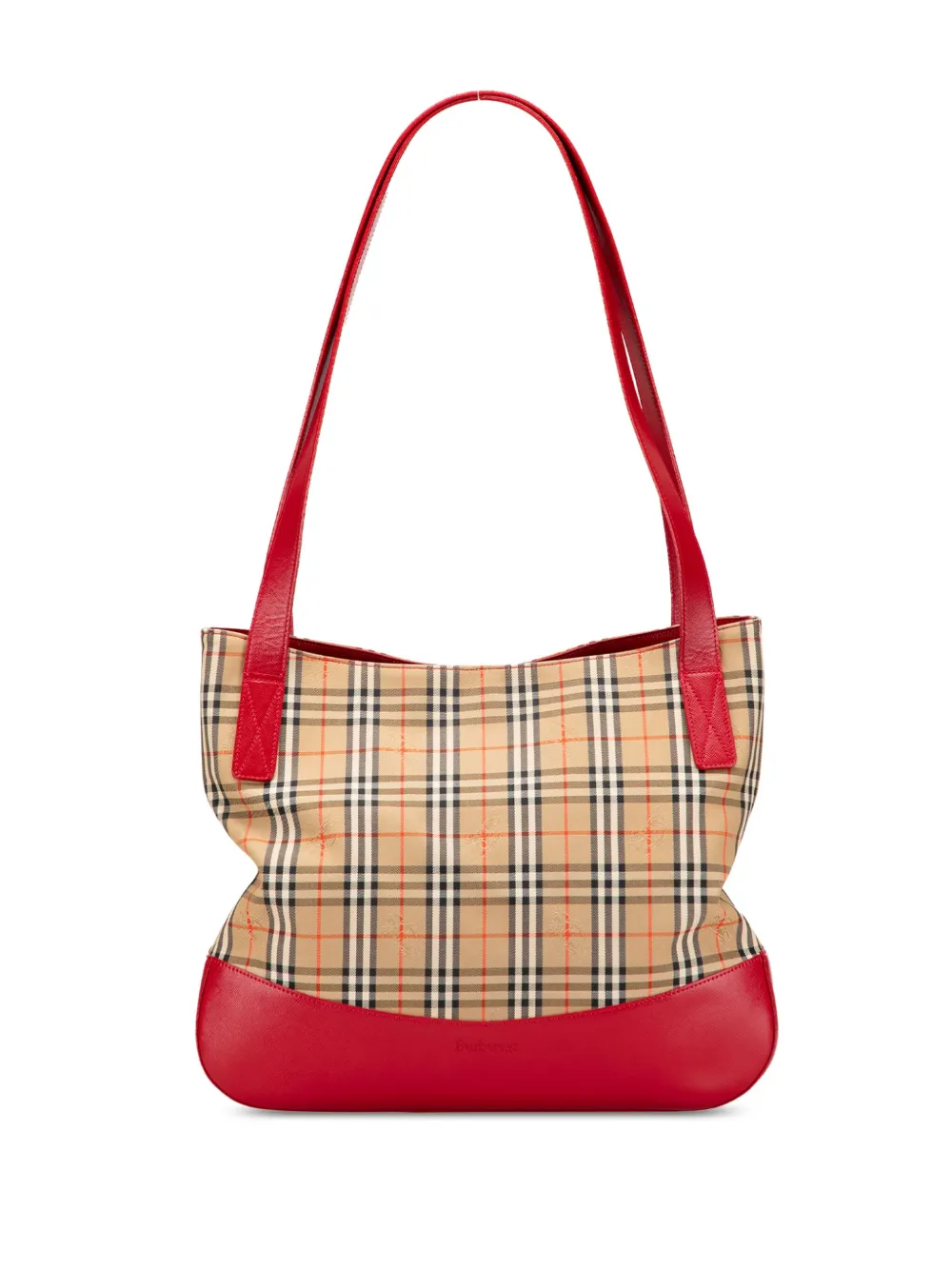 Burberry Pre-Owned 20th Century Haymarket Check Canvas tote bag - ブラウン Burberry Pre-Owned 20th Century Haymarket Check Canvas tote bag - ブラウン