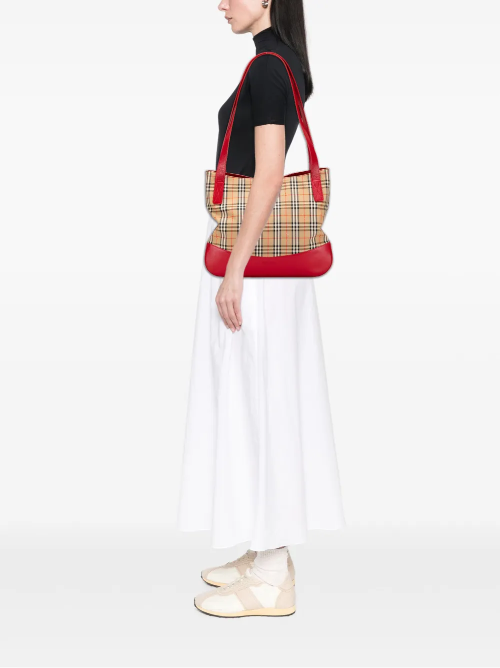 Burberry Pre-Owned 20th Century Haymarket Check Canvas tote bag | Pre-Owned | Image 2