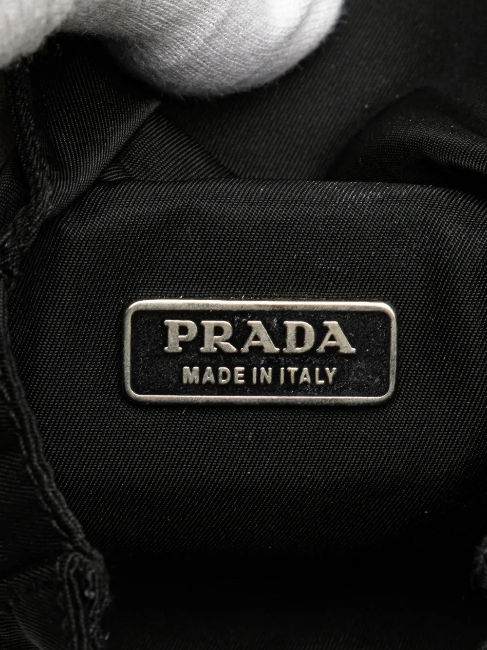 Pre-owned Prada 2000-2013 Tessuto Triple Pouch Belt Bag In Black