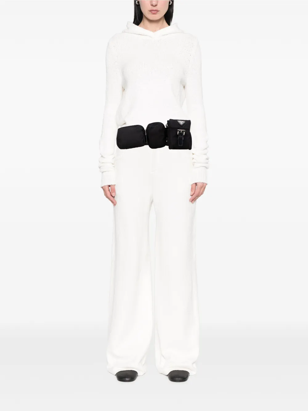 Prada Pre-Owned 2000-2013 Tessuto Triple Pouch belt bag | Pre-Owned | Image 2