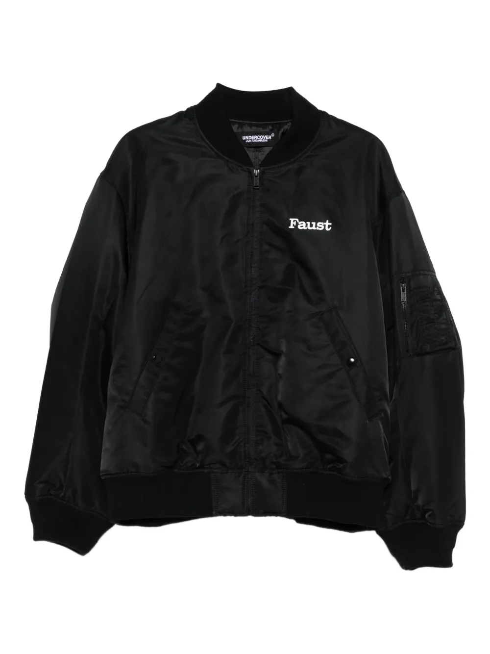 Undercover chamarra bomber con gráfico Faust | negro | Image 1