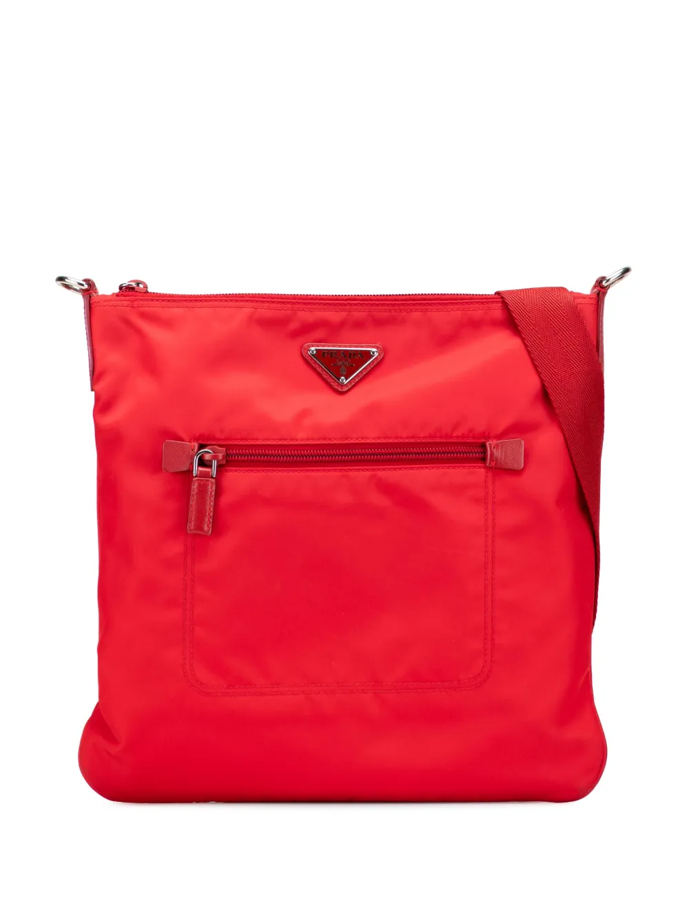 Prada Pre-Owned 2013-2024 Tessuto Zip Top crossbody bag - レッド Prada Pre-Owned 2013-2024 Tessuto Zip Top crossbody bag - レッド