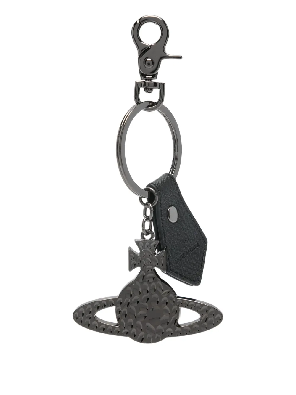 Vivienne Westwood Orb hammered keyring - ブラック Vivienne Westwood Orb hammered keyring - ブラック