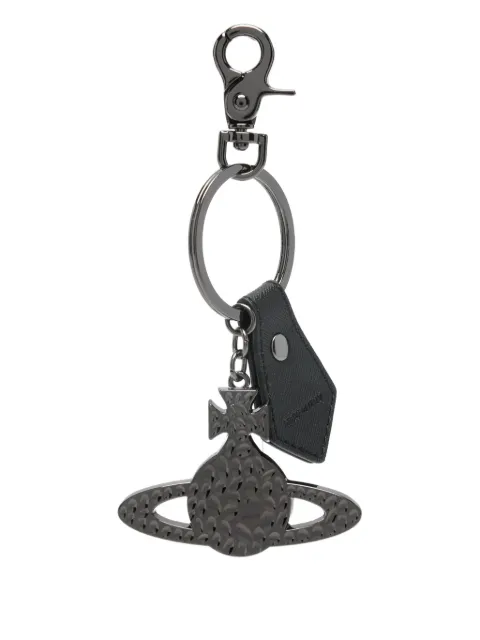 Vivienne Westwood Orb hammered keyring