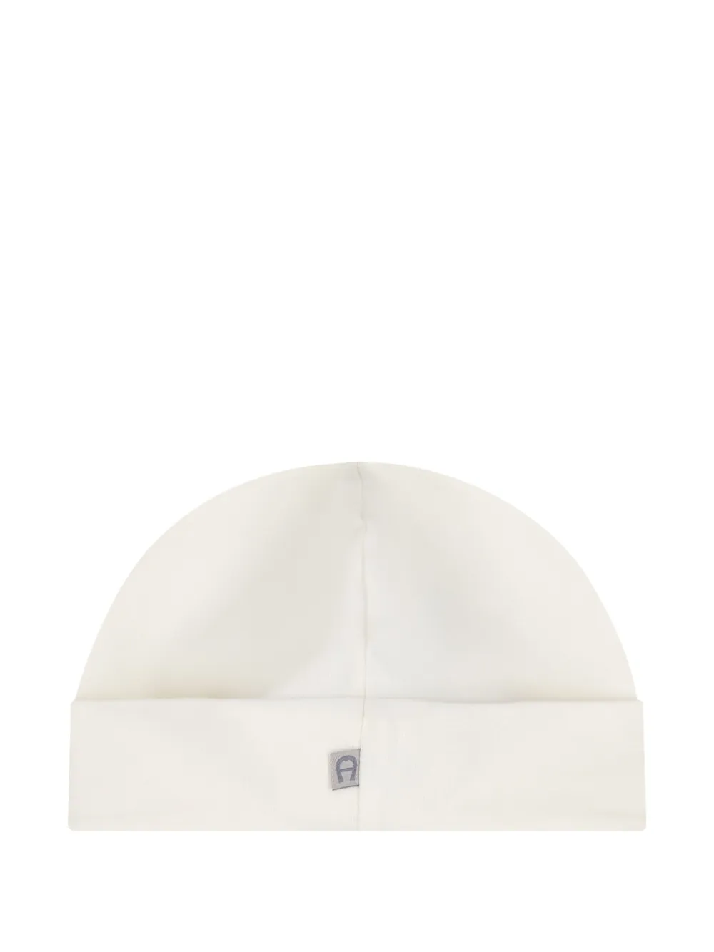 Aigner Kids Geribbelde muts met logo - Beige