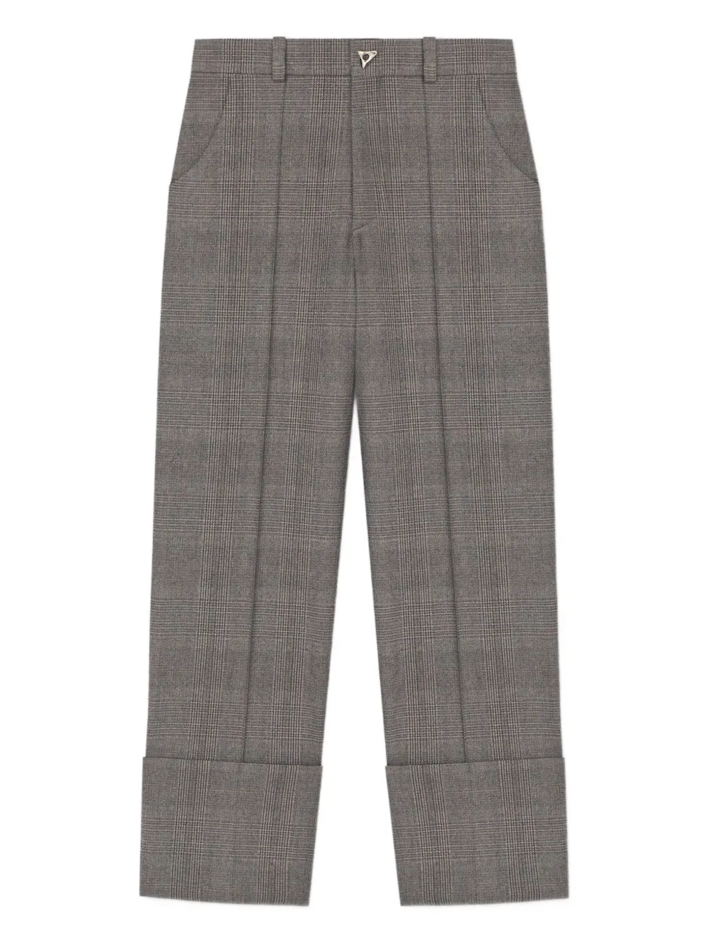 AERON checked cuffed trousers | Grey | Image 1