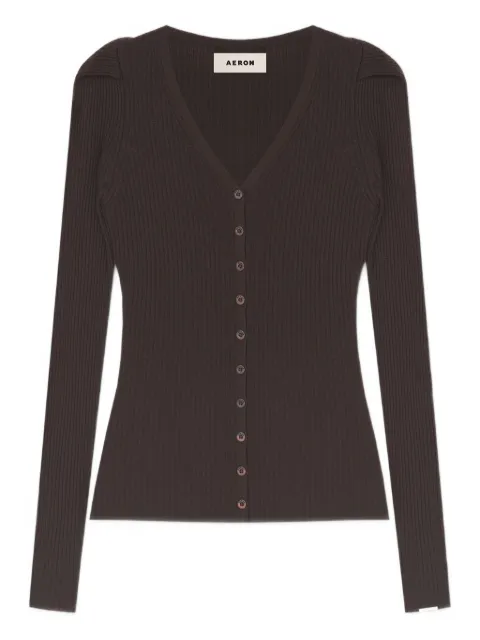 AERON cárdigan con botones y cuello en V