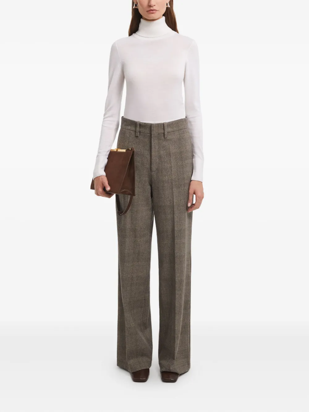 AERON checked wool trousers | High Waisted Pants | Image 2